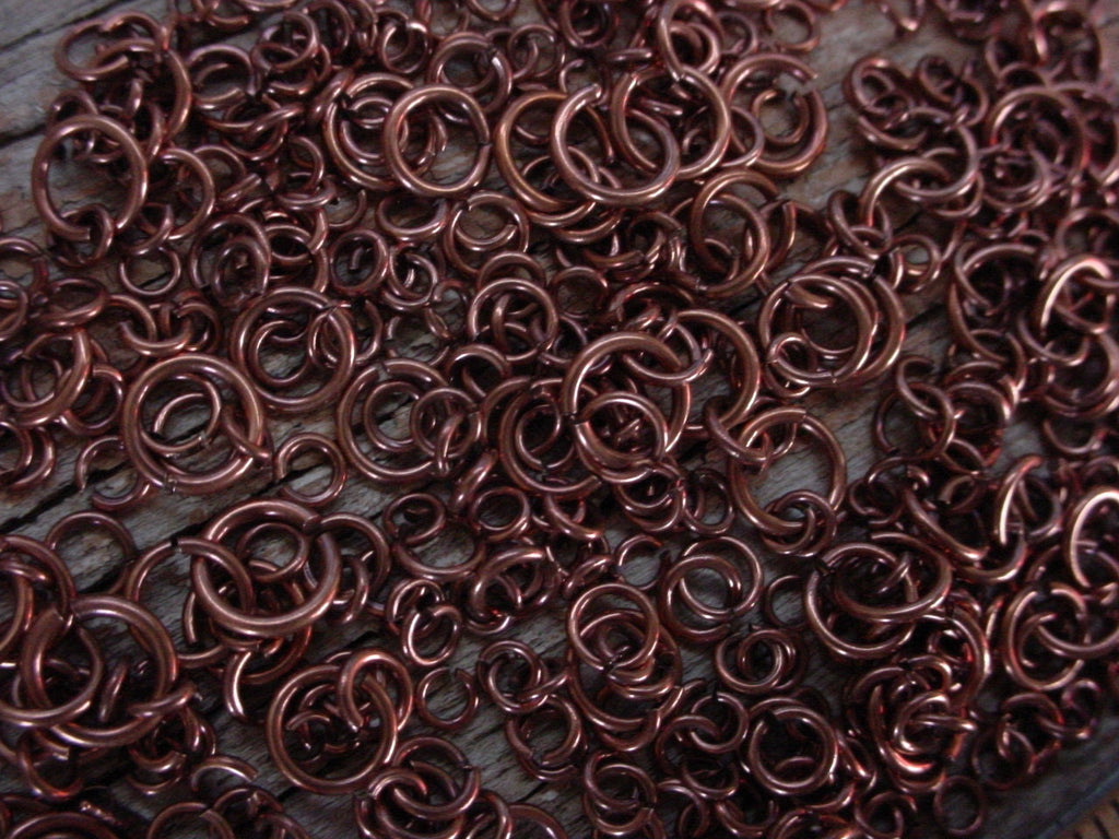 Select Qty Lot Mixed Vintage Jump Rings Antiqued Copper USA Made Quality Plate Brass Metal 3mm 4mm 5mm 6mm 7mm Round Jewelry Finding W4/B8 __etsy:1077718161