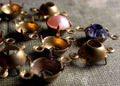 36pc Vintage Brass 29ss Swarovski Crystal Cup Settings 2 Ring Connectors 6mm For Round Pointed Back Chaton Rhinestones Aged Matte Patina 8B __etsy:874371541