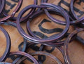 1pc Wholesale Lot Vintage 39mm Copper O Ring Large Round Disk Split Key Ring Frame Charm Holder Old Steampunk Rustic Dark Metal Patina N12 __etsy:925422593